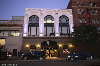 Exterior of the Berklee Performance Center.