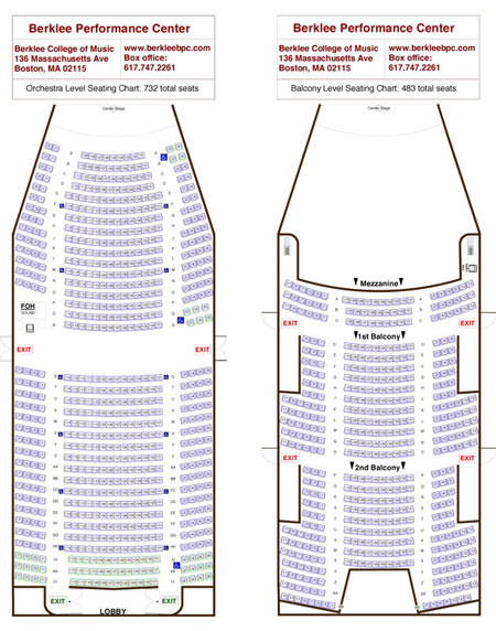 Seating Plan | Berklee