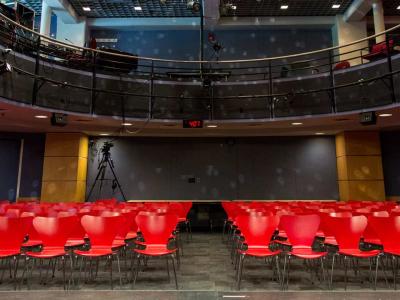 Empty seats in a theater