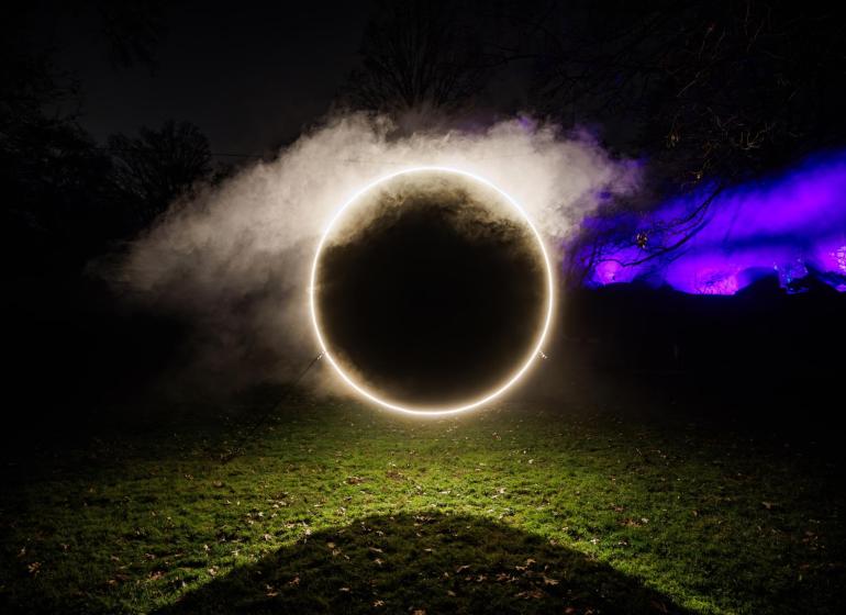 ECLIPSE, 2023 MASARY STUDIOS, PRESENTED AT SOLSTICE BY THE MOUNT AUBURN CEMETERY