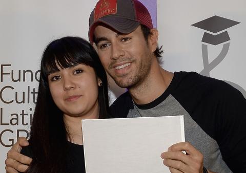 Itzel Reyna and Enrique Iglesias