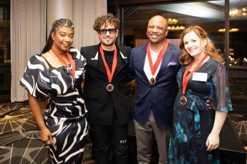 Left to right: Courtney Harrell, Tommy Torres, Quinton Morris, and Amie Doherty