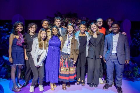 Students with Nona Hendryx at Sonic Futures Multichannel Works event